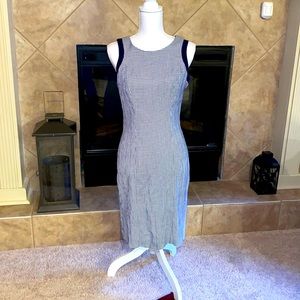 Navy sleeveless dress